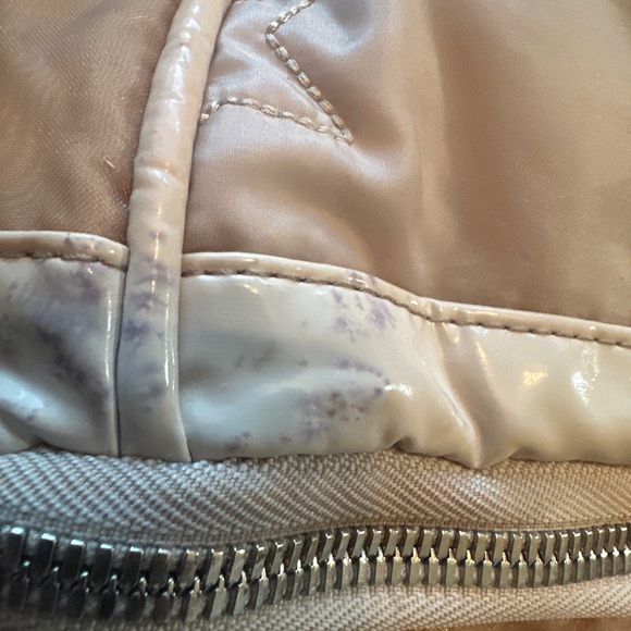 Stella McCartney Large Nylon Zipper Travel Tote Bag - Beige , Many Compartments - Picture 8 of 12